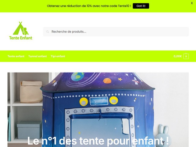 Des tentes enfant pour l’intérieur et l’extérieur