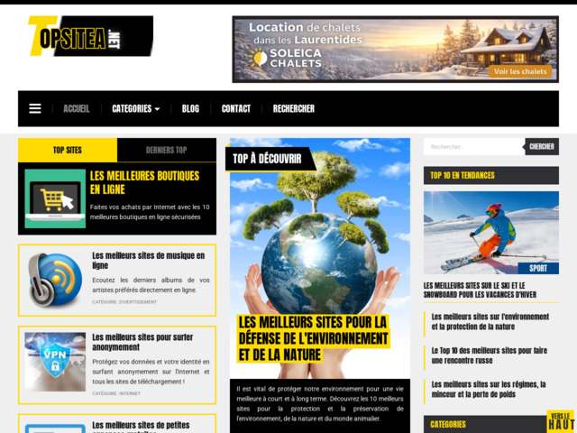 TopSiteA - Annuaire web et classements des meilleurs sites internet