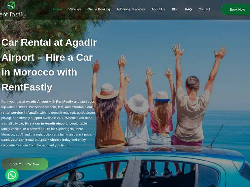 Rentfastly: agence de location des voitures � agadir au maroc