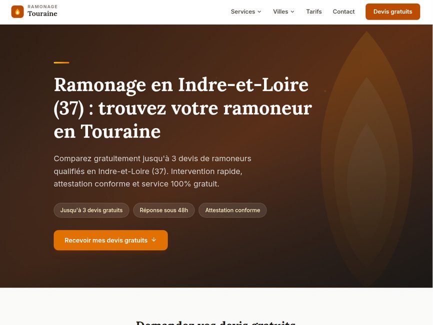 Ramonage chemin�e et po�le � bois 37