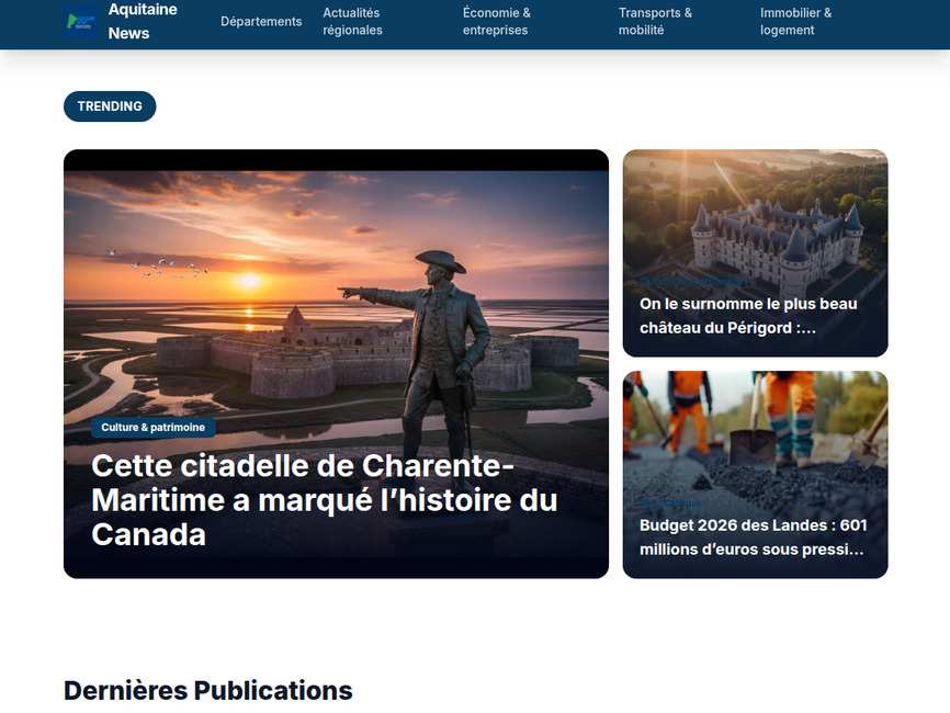 Actualit� de la nouvelle-aquitaine