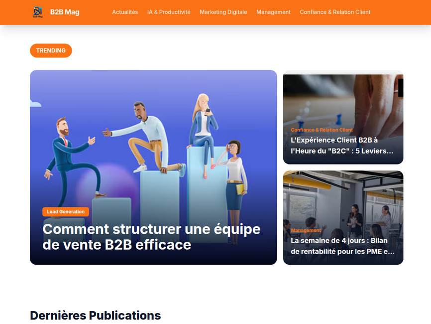 B2b-mag : externalisation et services aux entreprises