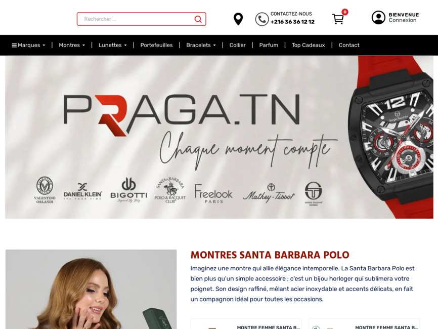 Praga l fournisseur n� 1 des montres originales en tunisie