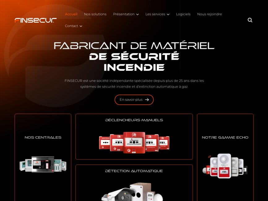 Fabricant fran�ais de solutions de s�curit� incendie - finsecur