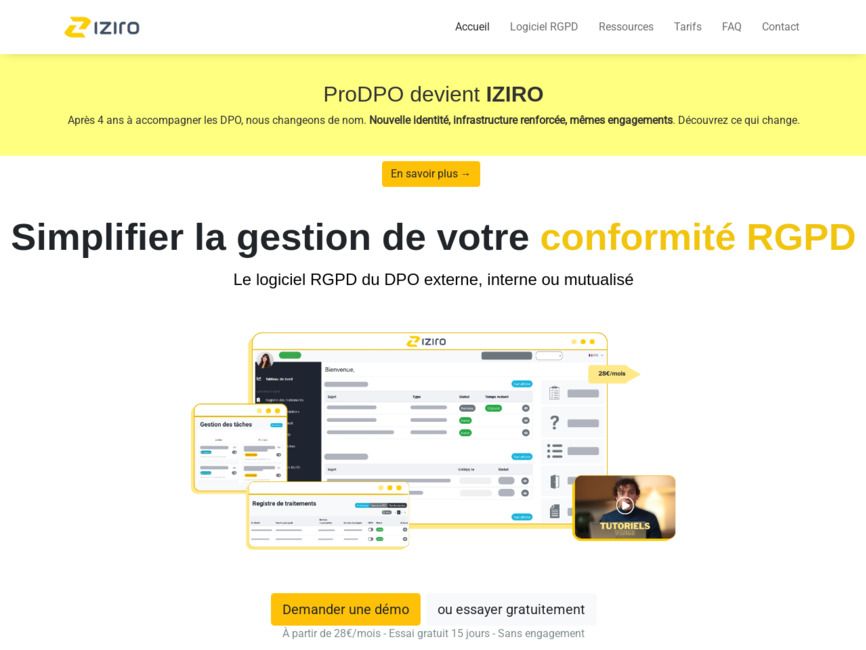 Iziro - simplifier la gestion de votre conformit� rgpd