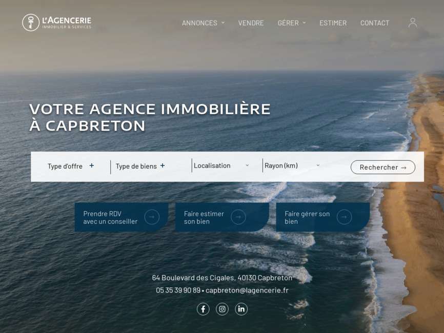 L'agencerie : agence immobili�re � capbreton