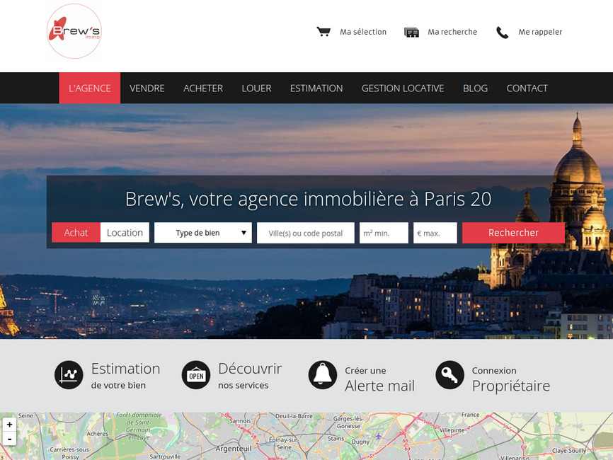 Brew's immo : agence immobili�re � paris 20