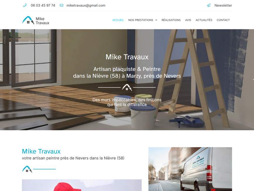 Artisan Peintre Plaquiste Nevers | Mike Travaux
