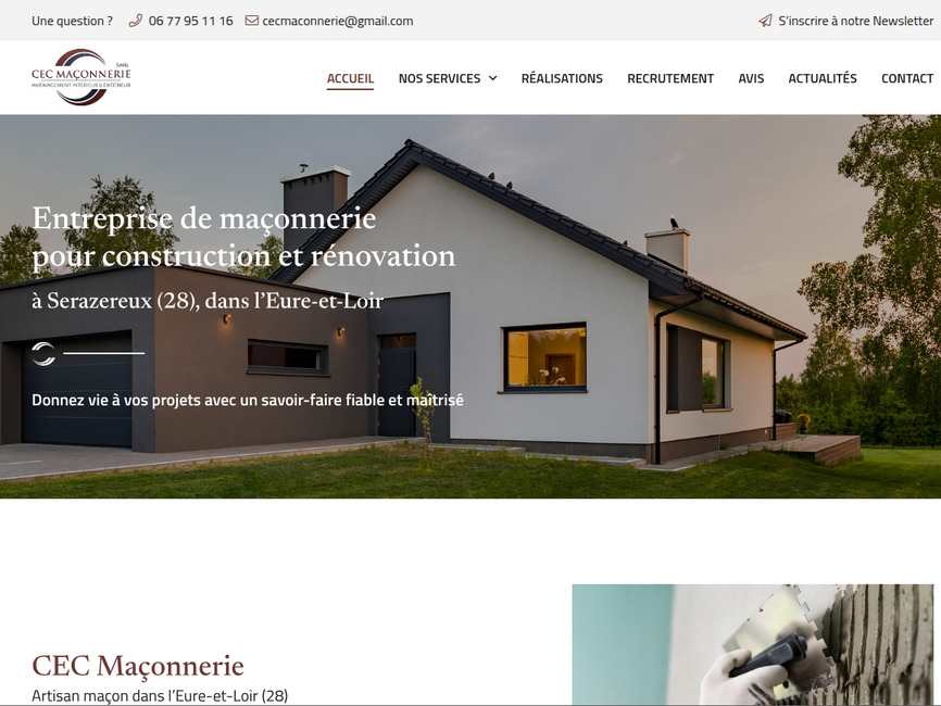 CEC Ma�onnerie - Travaux de ma�onnerie