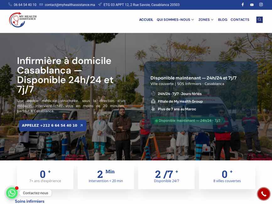 SOS Infirmi�re - Soins infirmiers � domicile au Maroc