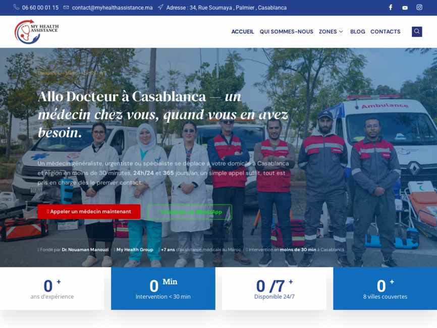 SOS Doctor – Médecin à domicile 24h24 à Casablanca et au Maroc