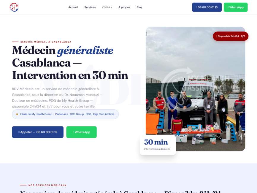 M�decin g�n�raliste Casablanca &ndash; RDV M�decin | Consultation & T�l�consultation