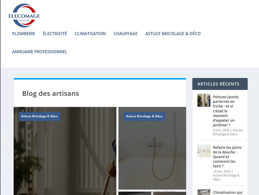 Elecomage Magazine - Blog plomberie, �lectricit�, climatisation, chauffage et bricolage