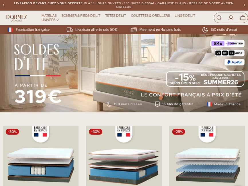 Dormez Français – Literie haut de gamme fabriquée en France