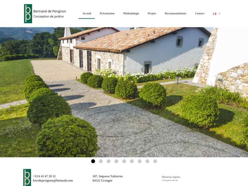 Agence Bertrand de Perignon, conception de jardins sur mesure