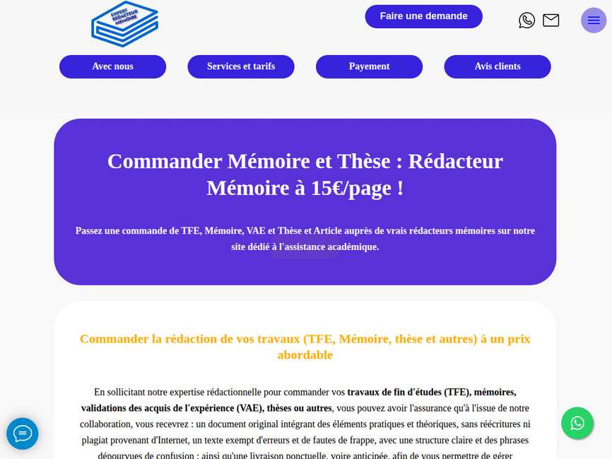 Redacteur Memoire
