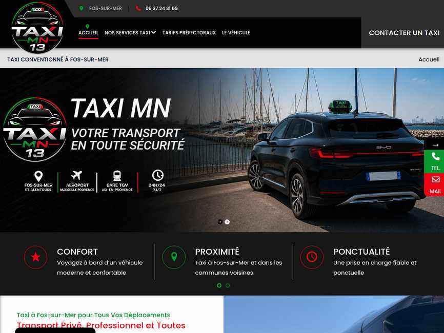 Taxi MN Fos-sur-Mer | Transport de personnes Miramas, Istres