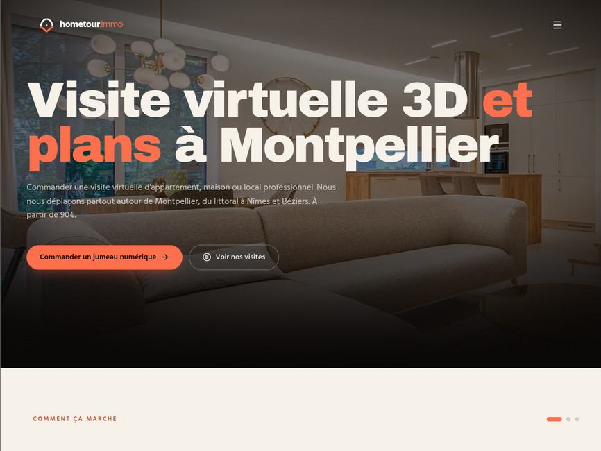 HomeTour · Visite virtuelle 3D immobilier à Montpellier