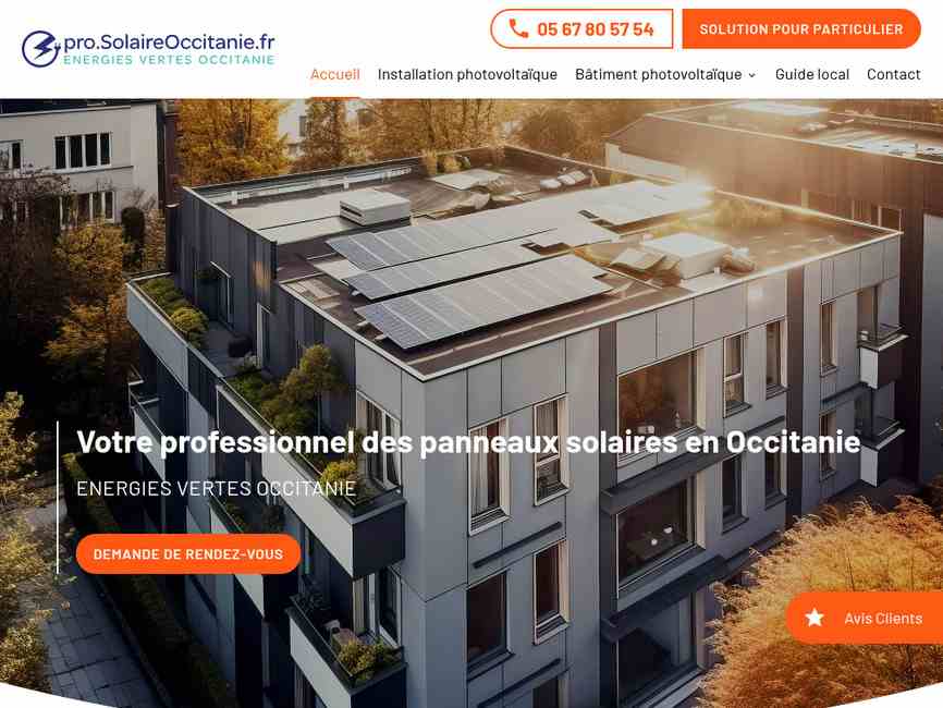 Solaire Occitanie Pro : Experts en centrales photovoltaïques pour entreprises & collectivités