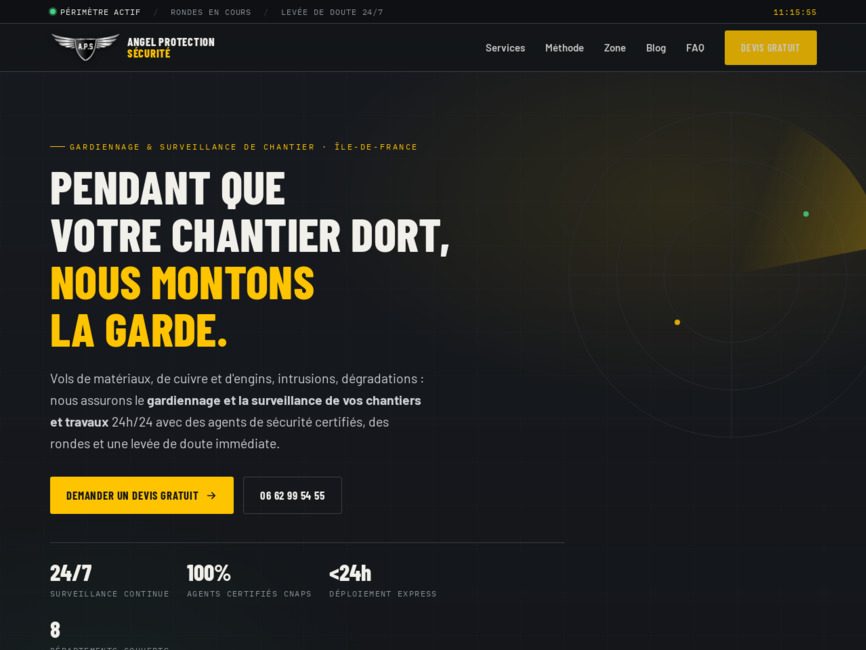 Gardiennage des chantiers