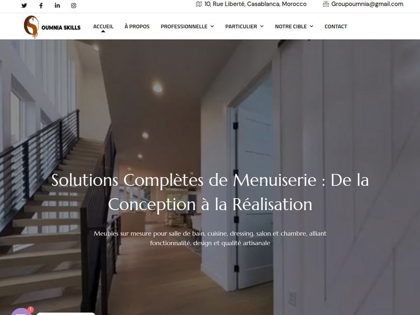 Menuiserie Bois Sur Mesure pour Particuliers et Professionnels Casablanca