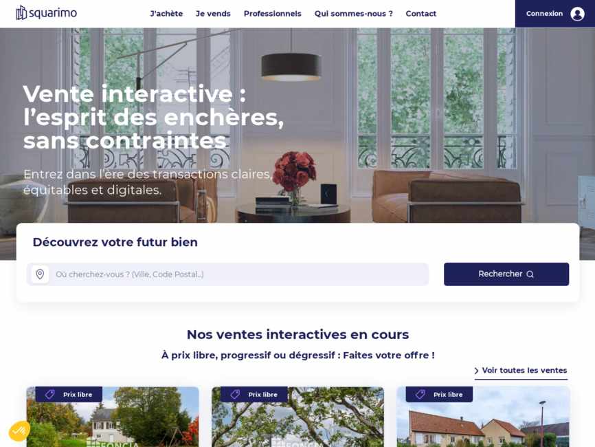 Squarimo : le sp�cialiste de la vente interactive