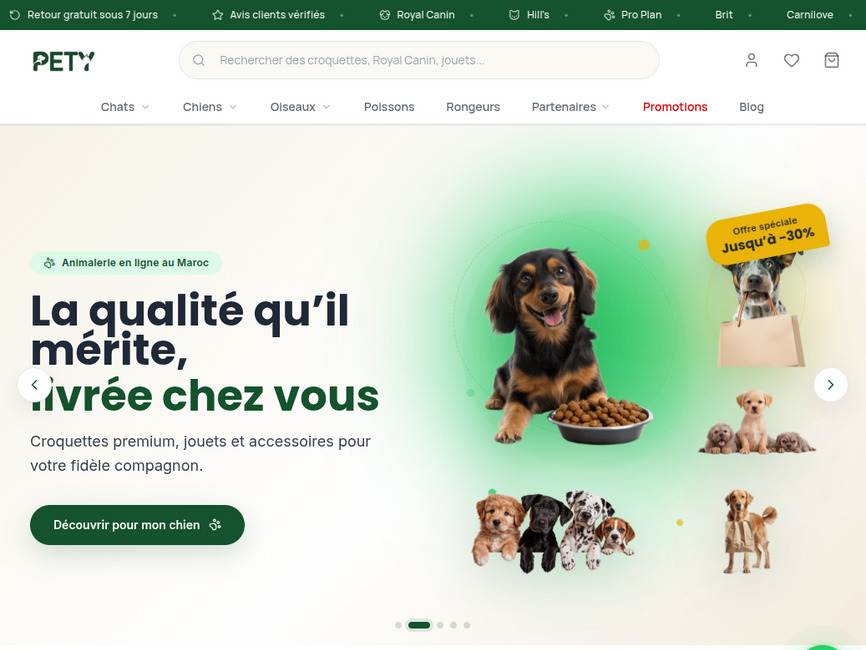 Pety Animalerie en ligne Maroc