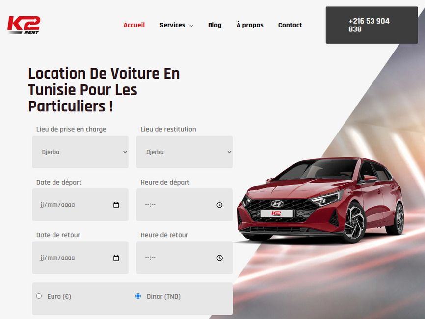 Agence location voiture - K2rent