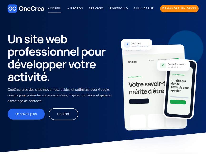 OneCrea - Cr�ation et refonte de sites internet