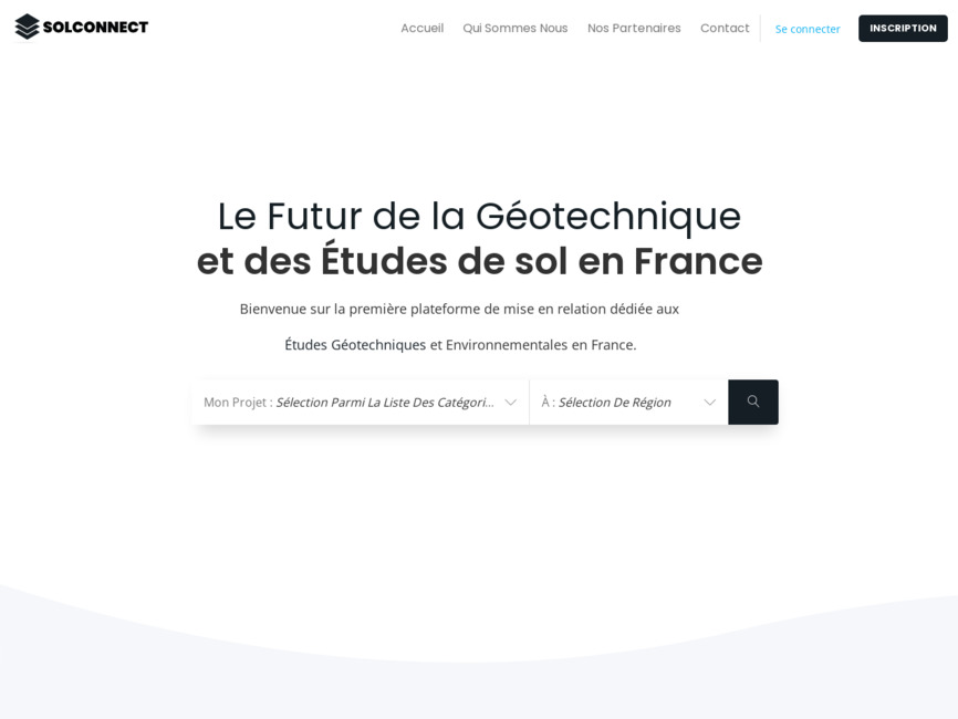 SolConnect : Le Futur de la Géotechnique et des études de sol en France