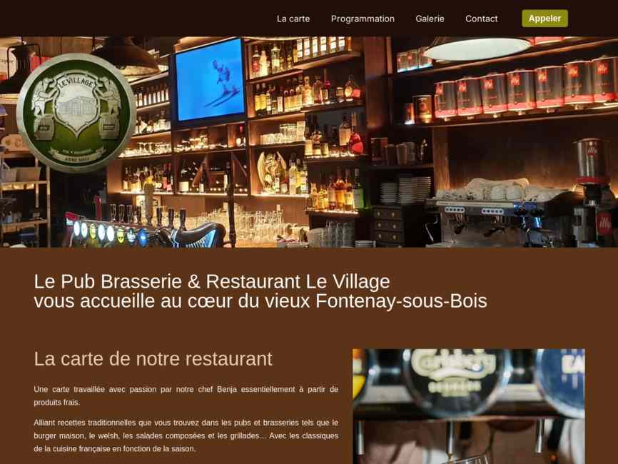 Pub Brasserie et Restaurant Le Village - Fontenay-sous-Bois