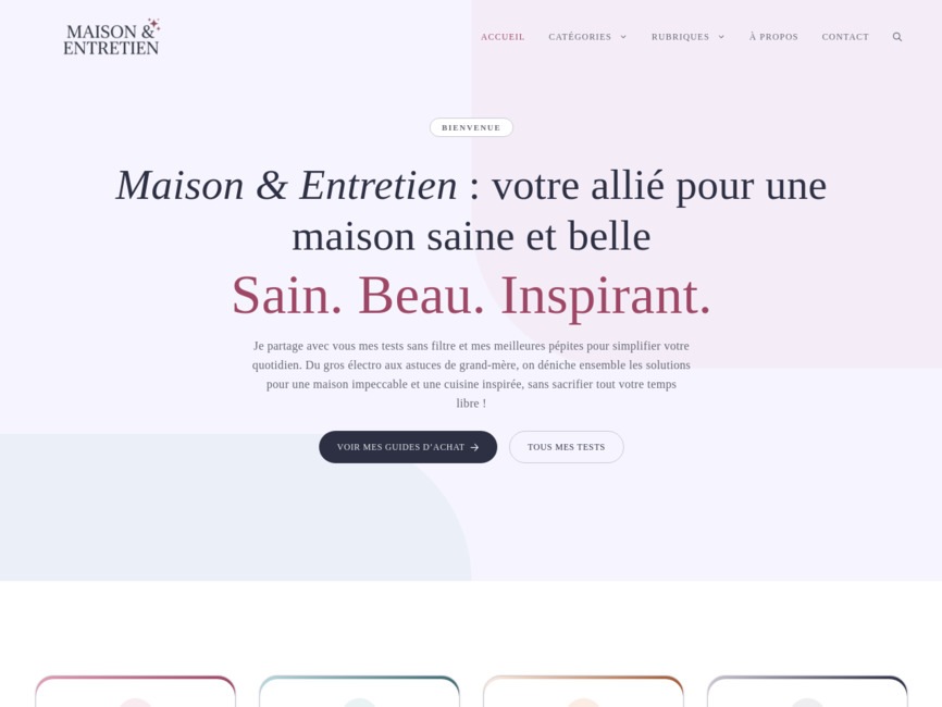 Maison & Entretien : tests d'�lectrom�nager et astuces pour une maison impeccable