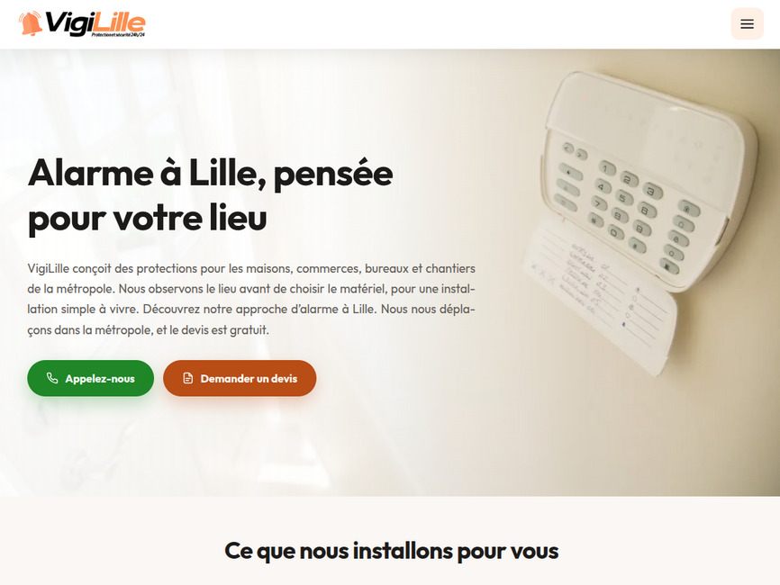 Vigilille, installateur d'alarme et de vid�osurveillance � lille