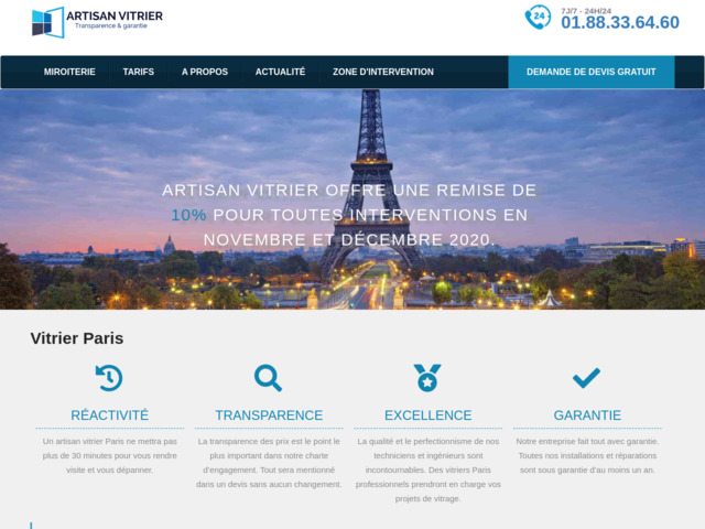 Vitrier paris