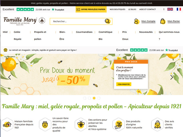 Famille Mary, Miel, gelée royale,bio,apiculture, apiculteur, gelée royale, produits bio, abeille, pollen, propolis
