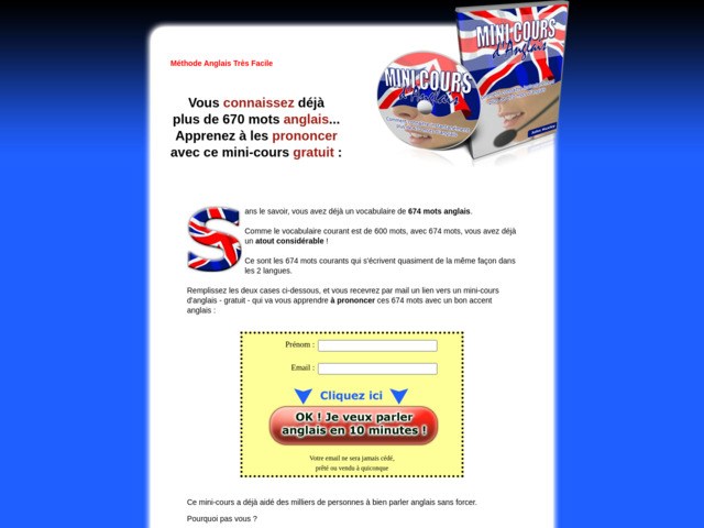 Cours anglais faciles et très rapides