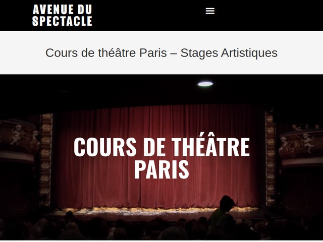 Cours de théâtre amateur à Paris