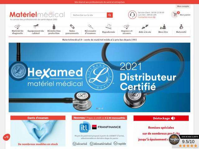 Matériel médical, tensiomètre, masque FFP2, luminothérapie