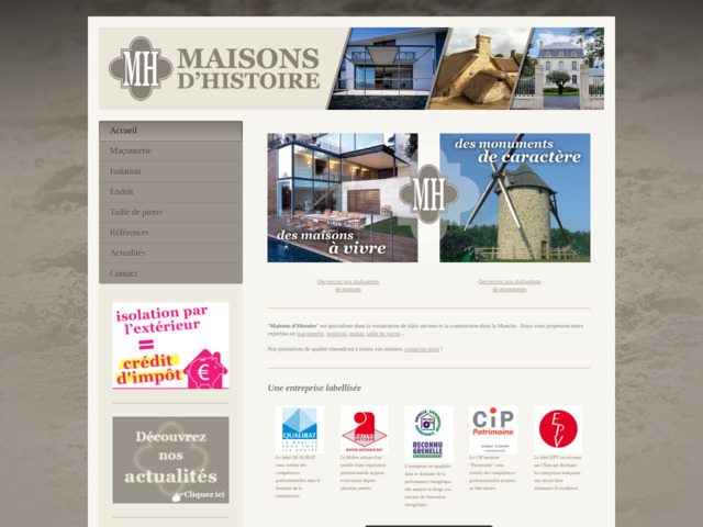 Maisons d'Histoire - Restauration pierres de taille et maçonnerie du patrimoine dans la Manche