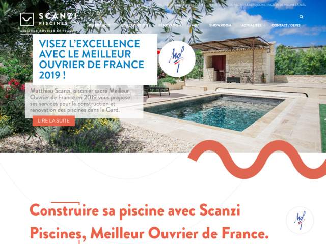 Scanzi Piscines, rénovation de piscine à Nîmes
