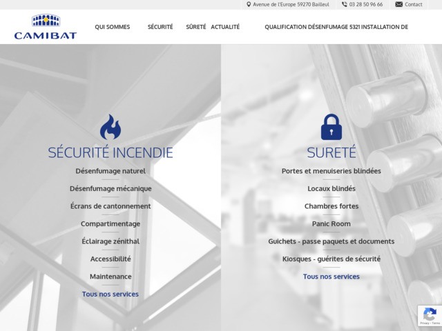 Camibat, désenfumage et portes coupe-feu