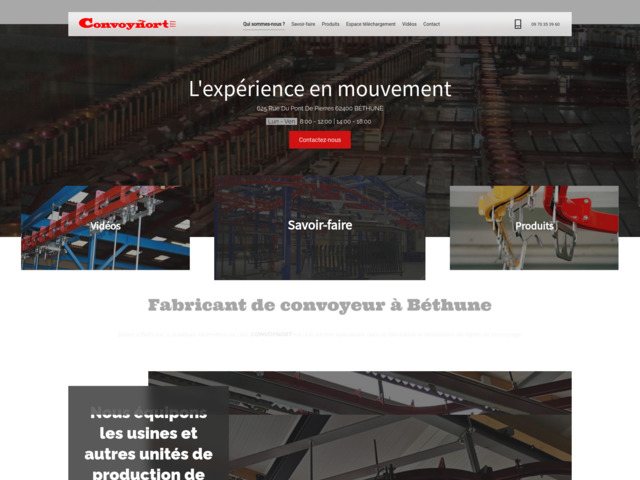 Convoyeur arien gravitaire