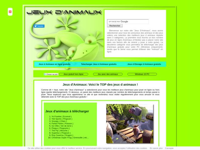 Jeux d'animaux