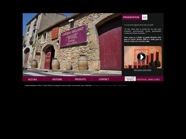 Château Abelanet : Vins de Fitou dans l'Aude