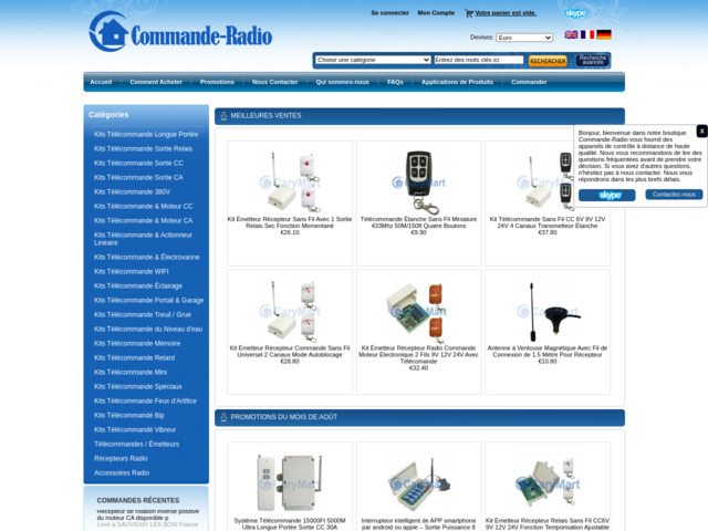 Commande Radio - Contrôle à distance sans fil