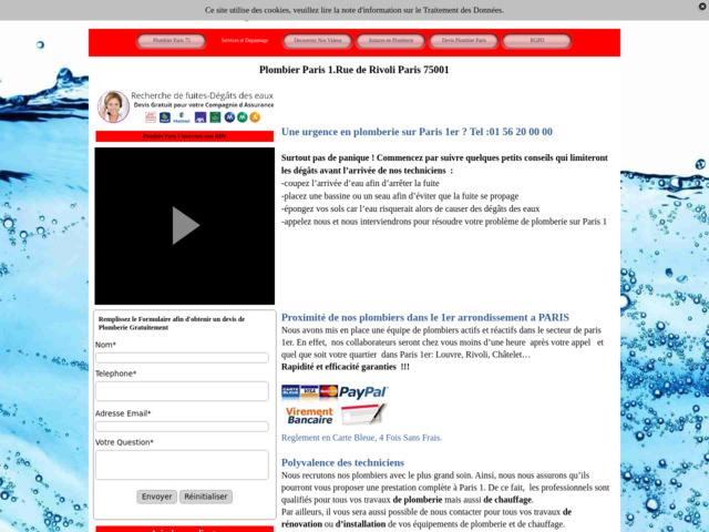 Plombier sur paris 1