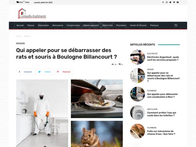 Qui appeler pour se débarrasser des rats et souris à boulogne billancourt ?