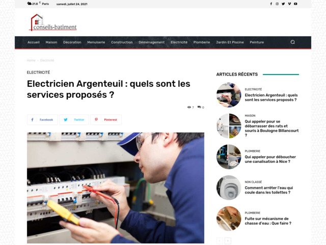 Electricien Argenteuil : quels sont les services proposés ?