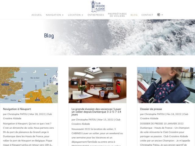 Club croisière alidade - location de voiliers particuliers et entreprises