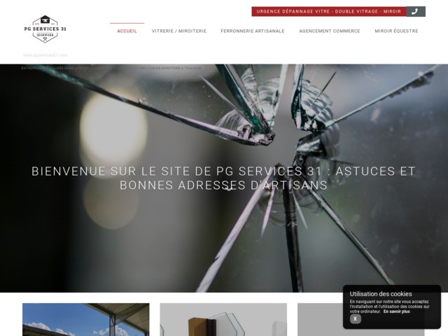 Site d'artisan ferronnier et vitrier